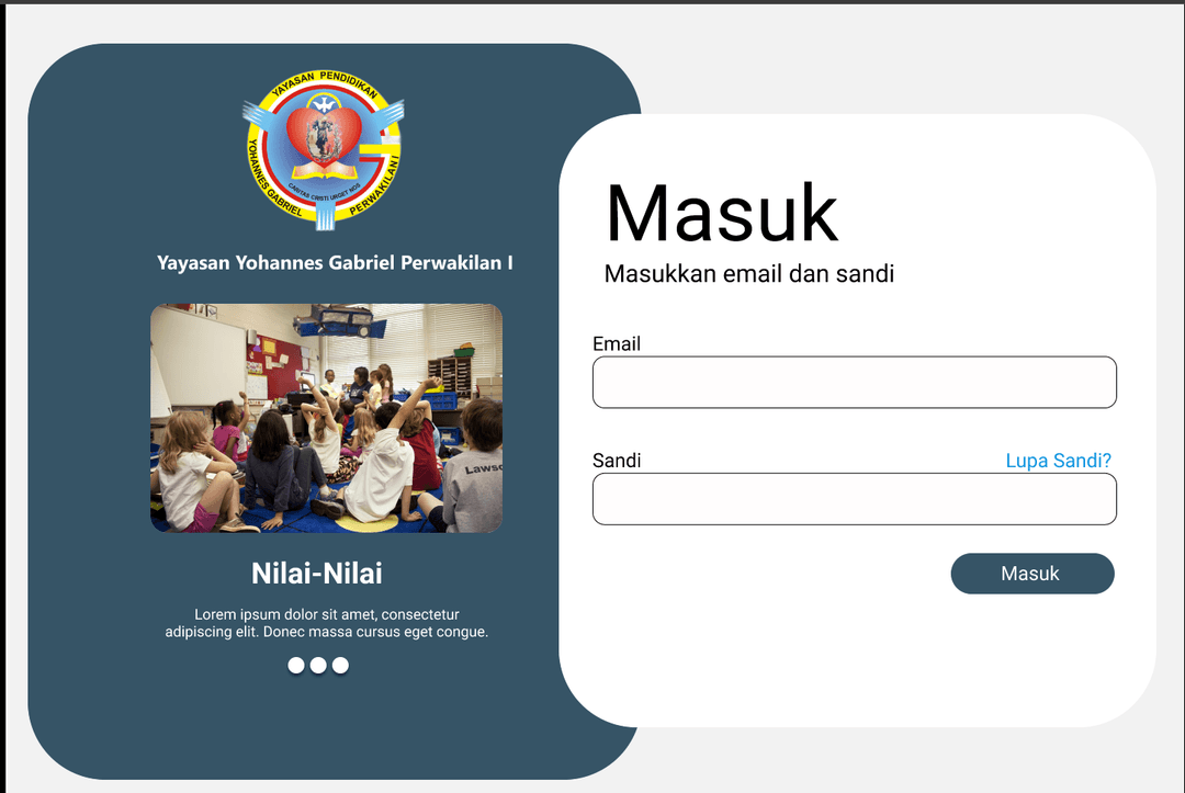 Desain Webiste Yayasan Yohanes Gabriel image