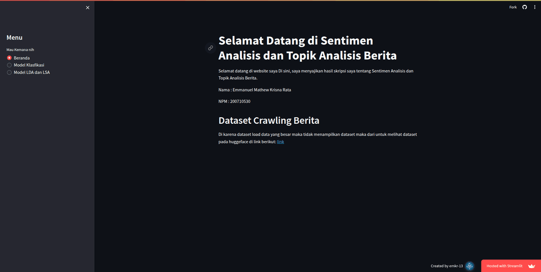 Tampilan UI Model Tugas Ahkir image
